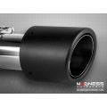 FIAT 500 Custom Carbon Fiber Exhaust Tip by MADNESS (1) - Carbon Fiber -  2.5" ID